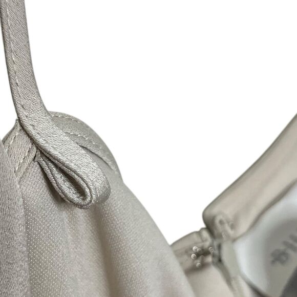 BHLDN Cali Satin Cowl Neck Slip Dress Champagne Women’s Size 14 Midi - Picture 11 of 14